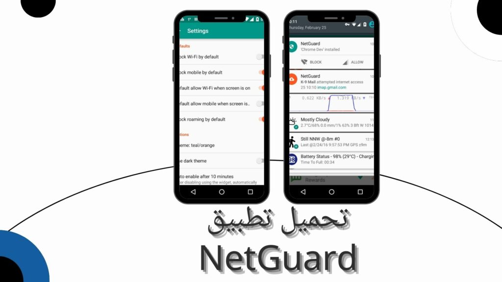 تحميل تطبيق NetGuard للاندرويد والايفون من ميديا فاير 2024 اخر اصدار