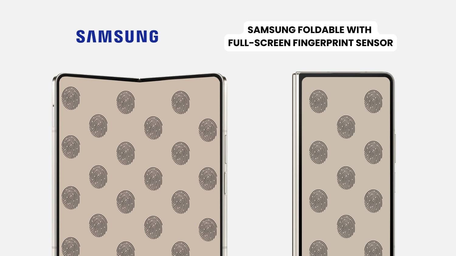 قد تحتوي هواتف سامسونج القابلة للطي المستقبلية على مستشعرات بصمة الإصبع على كامل الشاشة
